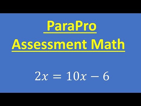 ParaPro Assessment Math