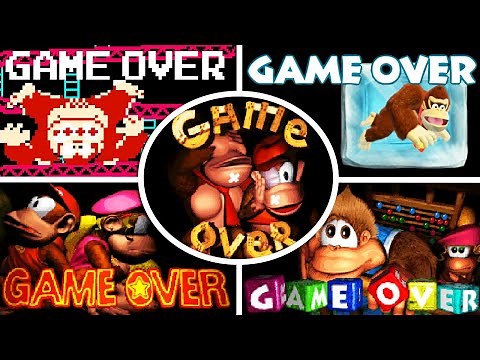 Evolution of Deaths & Game Over Screens in Donkey Kong Games (1981-2018)