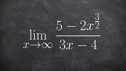 Learn how to algebraically determine the limit at infinity