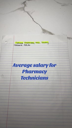 Average Pharmacy Technician Salary in All States