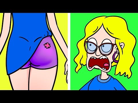 19 FUNNY STORIES ABOUT EVERYONE | Awkward Relatable Moments by 123Go! Animated