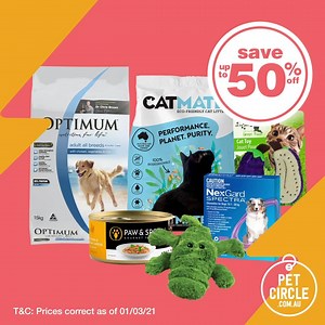 2.1K views · 83 reactions | ⚡FLASH SALE!⚡ Save up to 50% off ⚡ Save BIG on Food, Treat, Toys, Litter, Training, Med, Bedding and much more!  Free & Fast Metro Shipping order over $49* ‍⚕️ FREE Customised Vet Pet Plan from the PC Vet Team ✔️ We stock over 8,000+ pet products  Best Price Guarantee. We beat store & online prices! Join over 750,000 Aussie pet parents saving online with Pet Circle! ❤ ⚡ | Pet Circle | Facebook