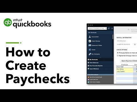 How to Create Paychecks with QuickBooks Desktop