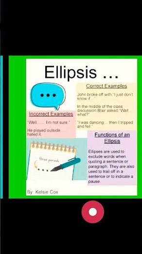 What is Ellipsis? How To Use Ellipsis In English Writing || 1 Minute English Grammar tips