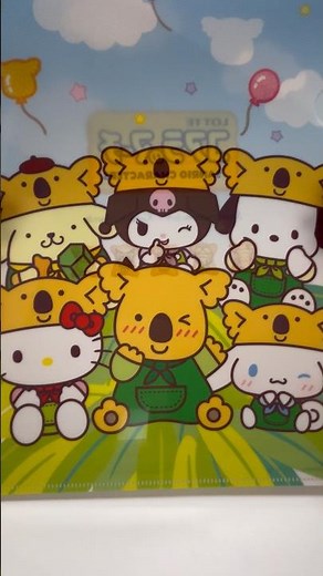 🎁Hello Kitty and Sanrio Characters Collaborate with Koala March Freebie File Folder #shorts