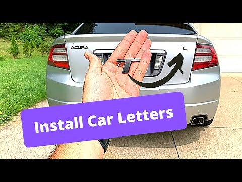 How to Install Car Emblems / Letters EASILY