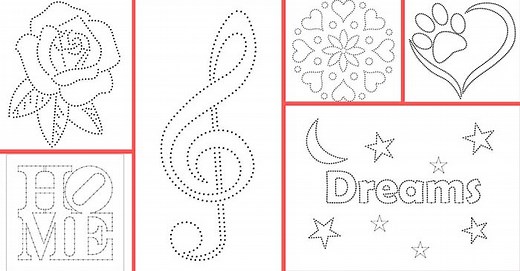 30 Free Printable String Art Patterns (Direct Download)