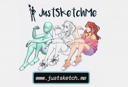 2.1K views · 153 reactions | JustSketchMe ( https://justsketch.me/?ref=characterdesignref ) is a free desktop and mobile app that allows you to use interactive 3D models as a reference for figure sketching and backgrounds! Create intricate scenarios replete with fully poseable models and props, and drop in any environmental assets you like to give your next artwork a winning start! | Character Design References | Facebook