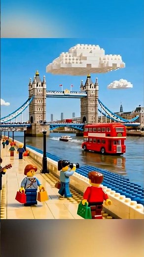 London Bridge in LEGO City | Miniature London in Motion 🧱🌉 #LEGOShorts