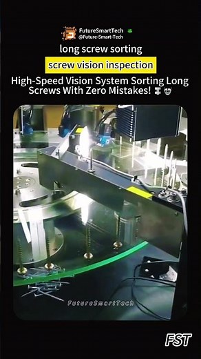 High-Speed Vision System Sorting Long Screws With Zero Mistakes! 🔩🤖