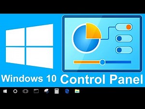 Retrouver le panneau de configuration dans WINDOWS 10