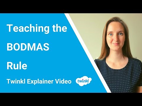 Teaching the BODMAS Rule