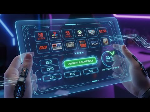 💥ISO, CHD, CSO, ZSO GAMES... CONVERTER AND COMPRESSOR (MAKES FILMS 80% SMALLER AND RUNS PERFECTLY)