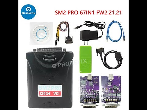 How To Use SM2 Pro J2534 VCI ECU Programmer With Pflasher 67 In 1