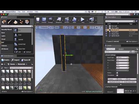 UE4 Tutorial: Introduction to Geometry Brushes (BSP)