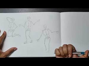 How to Draw Human Figure for Beginners | Easy Stick Figure Method Tutorial