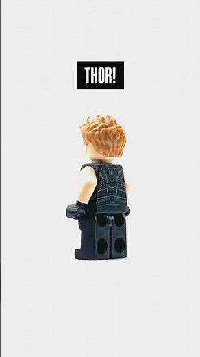 How To Make a LEGO THOR Minifigure from Avengers Infinity War! #shorts