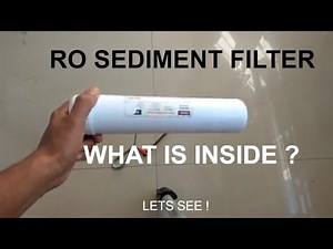 RO Inline Sediment Filter, how it works