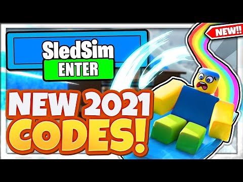 (2021) ALL *NEW* SECRET OP CODES! Sled Simulator Roblox