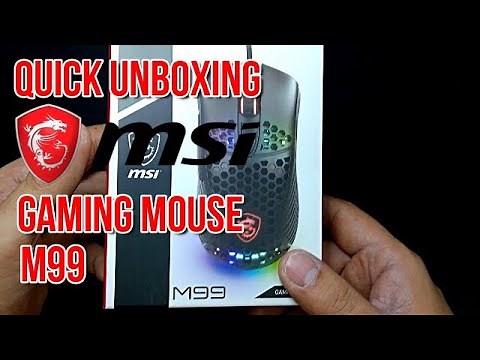 Quick unboxing MSI Gaming mouse M99 | this is good for gaming?