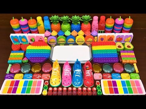 Mixing Random Things Into Glossy Slime – Relaxing ASMR Slime Sounds #99