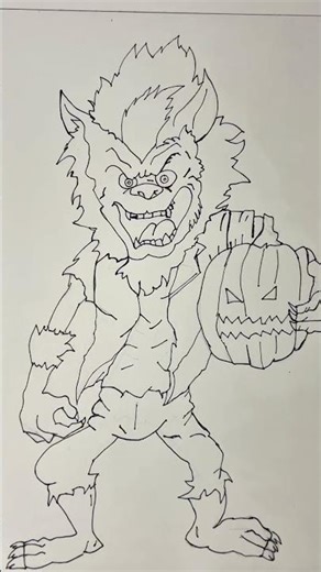 👻 SPOOKY SPEED DRAW! 🖍️ Easy Halloween 🎃 Short