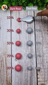 173K views · 1K reactions | Dark Rose Vs Cool Grey, Satisfying color mixing Clay Ep 239 #colormixing #colors #clay #shorts | Painting Concept | Facebook