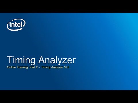 Timing Analyzer: Timing Analyzer GUI