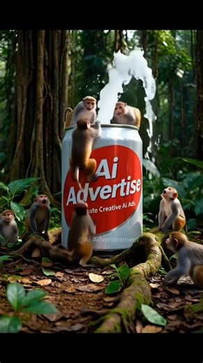 So Creative Ai Ads by Ai Advertisement #ai #advertisement #commercial #trending #new #monkey