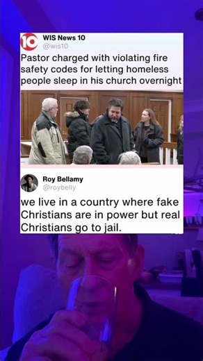 Pastor Charged With Violating Safety Codes For Letting Homeless People Sleep in His Church.