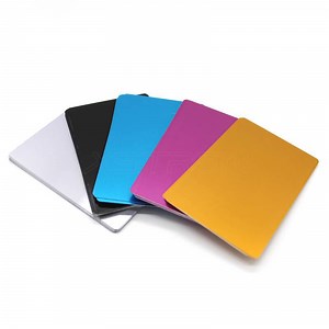 Blank Aluminum Business Card 100pcs Each Pack Multiple Color
