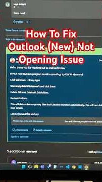 How To Fix Outlook (New) Suddenly Will Not Open Issue