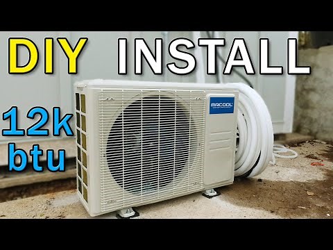 Mr Cool DIY 4th Gen 12000btu Mini Split Full Install