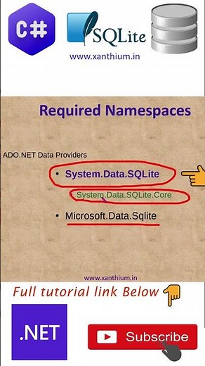 What is System.Data.SQLite and How to use it for Database Programming #sqlite #sqlite3 #tutorial
