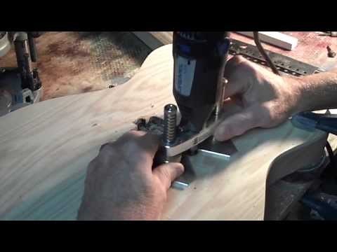 Freehand Routing Cavities On An Electric Guitar Body