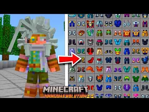 Dragon Evolution Clothing Addon Pack Update for Minecraft PE 26.0+