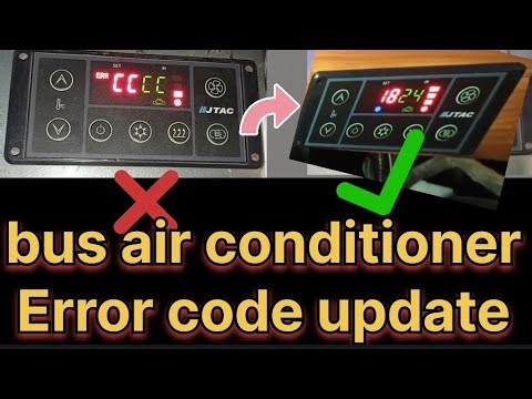 JTAC Air Conditioner Err code update 🛠️ | JTAC bus ac Err code CCCC Update | Bus Ac err code list 