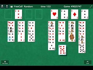 FreeCell Solitaire Gameplay Walkthrough