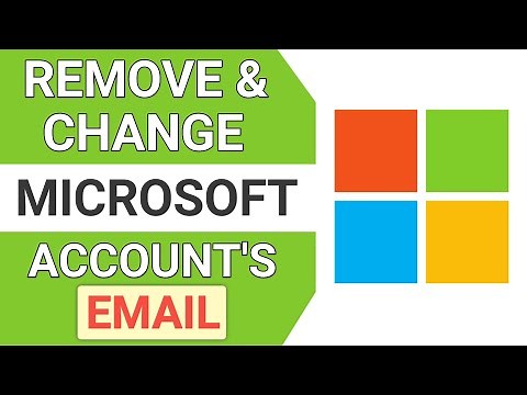 How To Remove & Change Email Address on Microsoft Account (Change Microsoft Account Email)