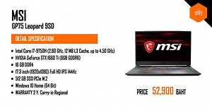 Notebook MSI GP75 Leopard 9SD-461TH