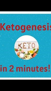Ketogenesis and Ketones in 2 minutes!