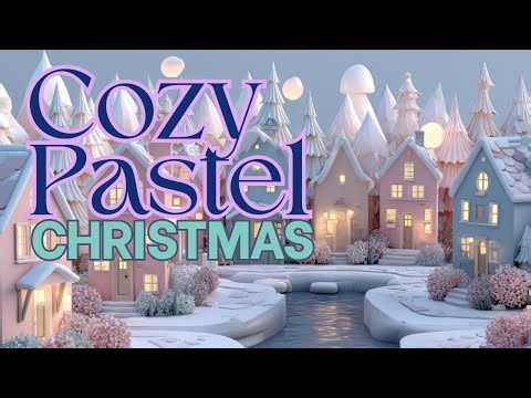 Calm Cozy Pastel Christmas Classroom Background