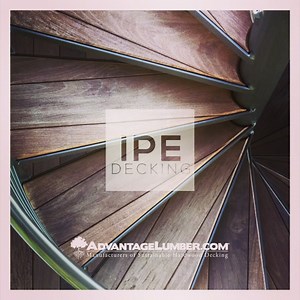 A beautiful outdoor spiral staircase made with Ipe from Advantage Lumber. A timeless compliment to exotic hardwood decking from #Advantage #Ipe #decking #spiralstaircase #outdoors #homeimprovement | AdvantageLumber.com