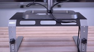 StarTech.com Monitor Riser Stand - for up to 32" (22lb/10kg) Monitor - Height Adjustable - Computer Monitor Riser - Steel and Aluminum (MONSTND)