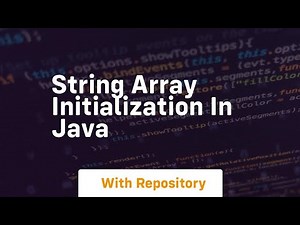 string array initialization in java