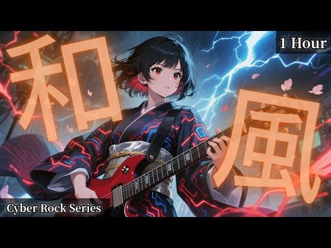 【Japanese Rock Playlist】When the Flash Strikes Through the Digital Sky｜Japanese Cyber Rock for Focus