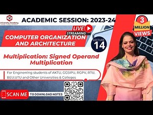 COA14: Multiplication: Signed Operand Multiplication | Multiplication Algorithm | Signed Magnitude
