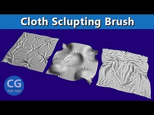 Cloth Sculpting Brush in Blender