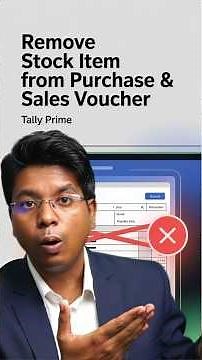 Delete Stock Items Instantly with This Trick #tutorial #tallytips