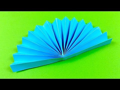 How to make a Paper Fan - Origami FAN